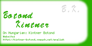 botond kintner business card